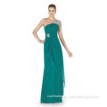 2015 Vestido Longo De Festa Imported Chiffon Beaded One Shoulder Green Dress Party Evening Elegant